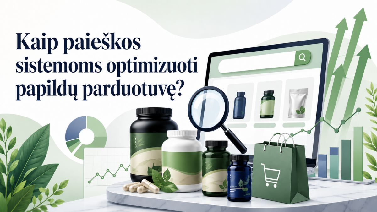 Papildų parduotuvės optimizavimas